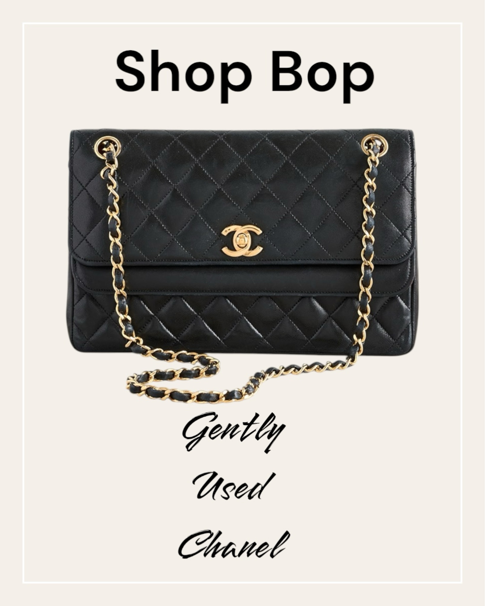 Shop bop gently used black Chanel handbag. 
#shopbop
#chanel

#LTKitbag