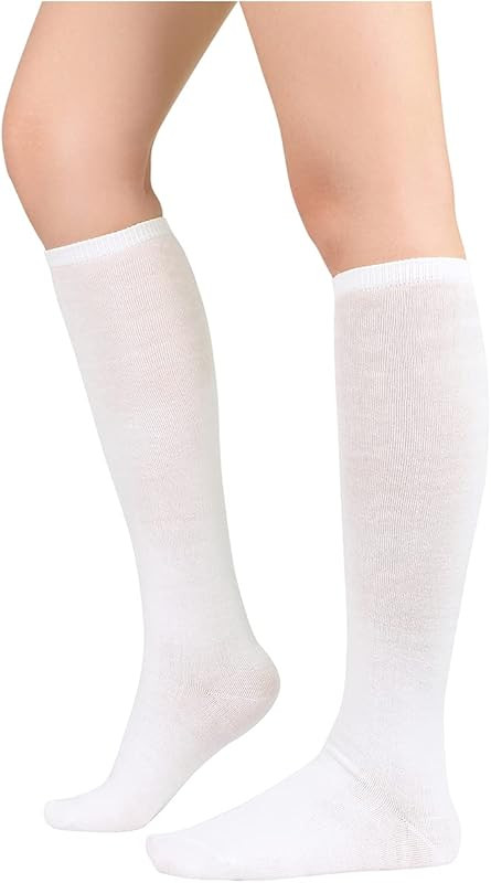 Century Star Women's Knee High Socks Athletic Thin Stripes Tube Socks High Stockings Outdoor Spor... | Amazon (US)