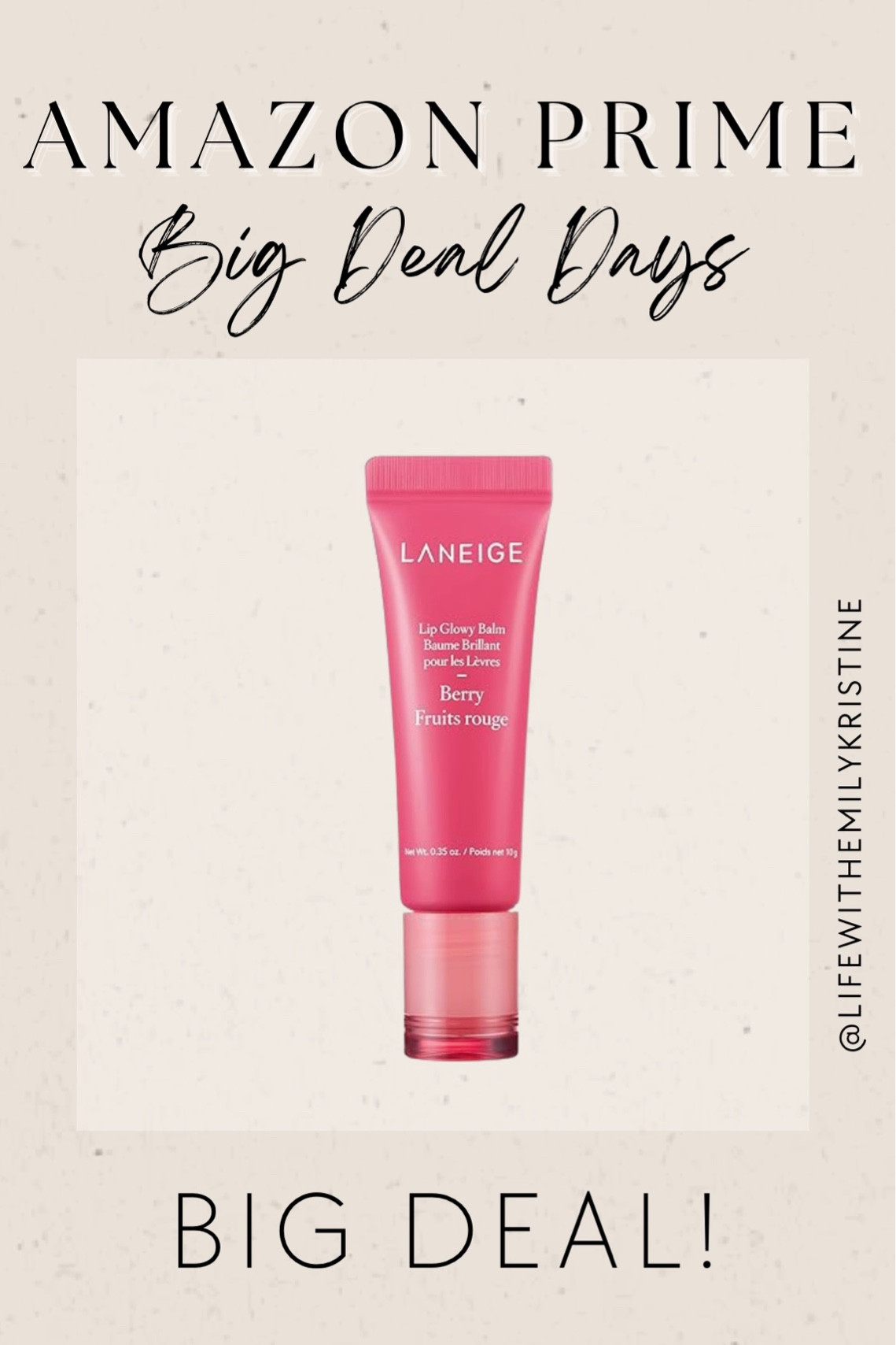 30% OFF - LANEIGE LIP GLOWY BALM ✨

#LTKxPrime #LTKbeauty