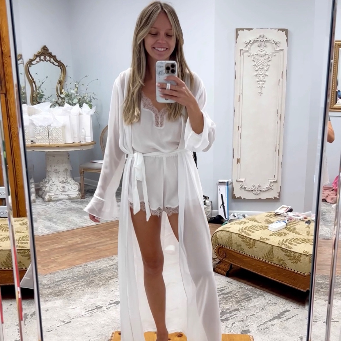 XS Romper
S/M Robe

#LTKwedding #LTKunder100