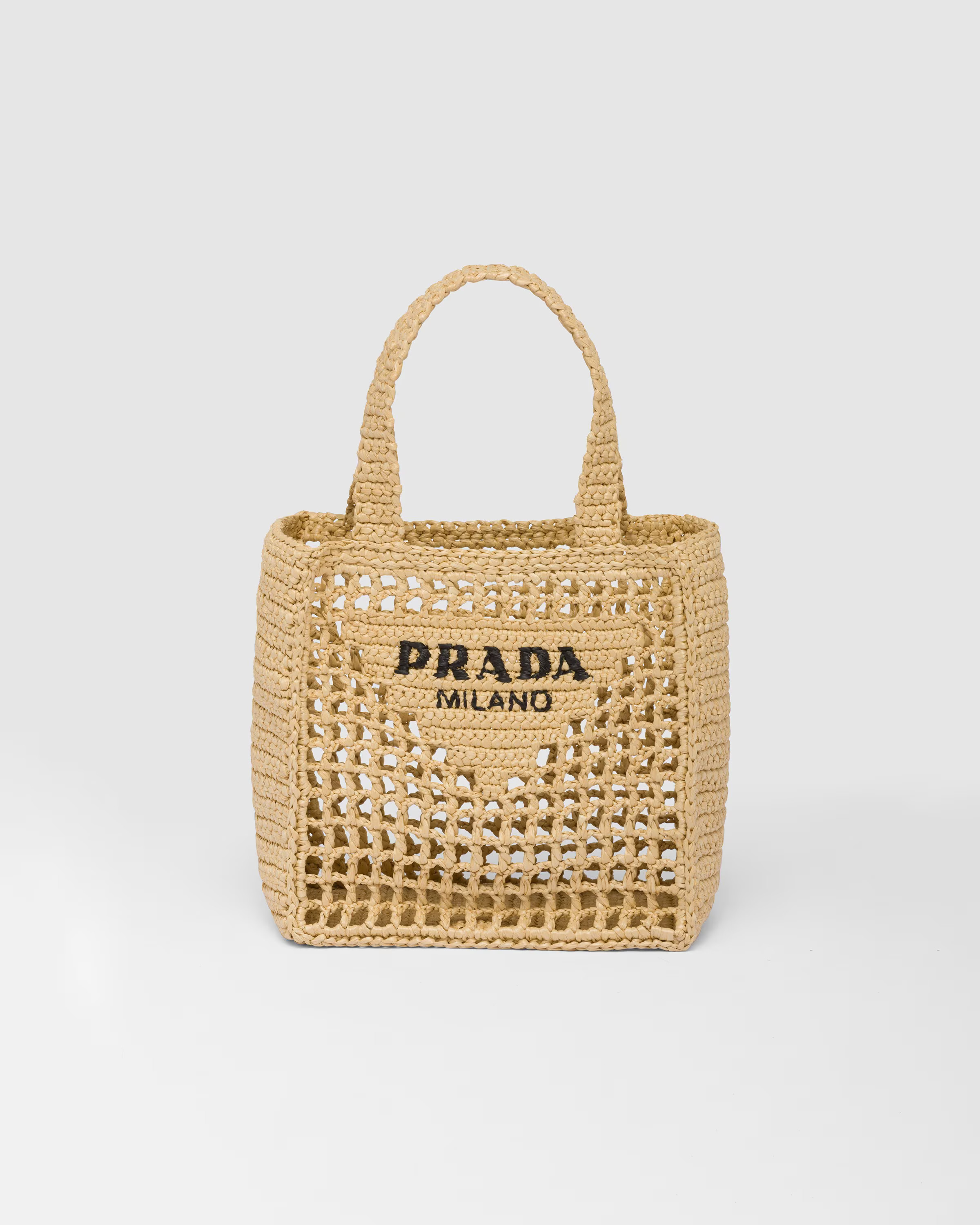 Small raffia tote | Prada Spa US