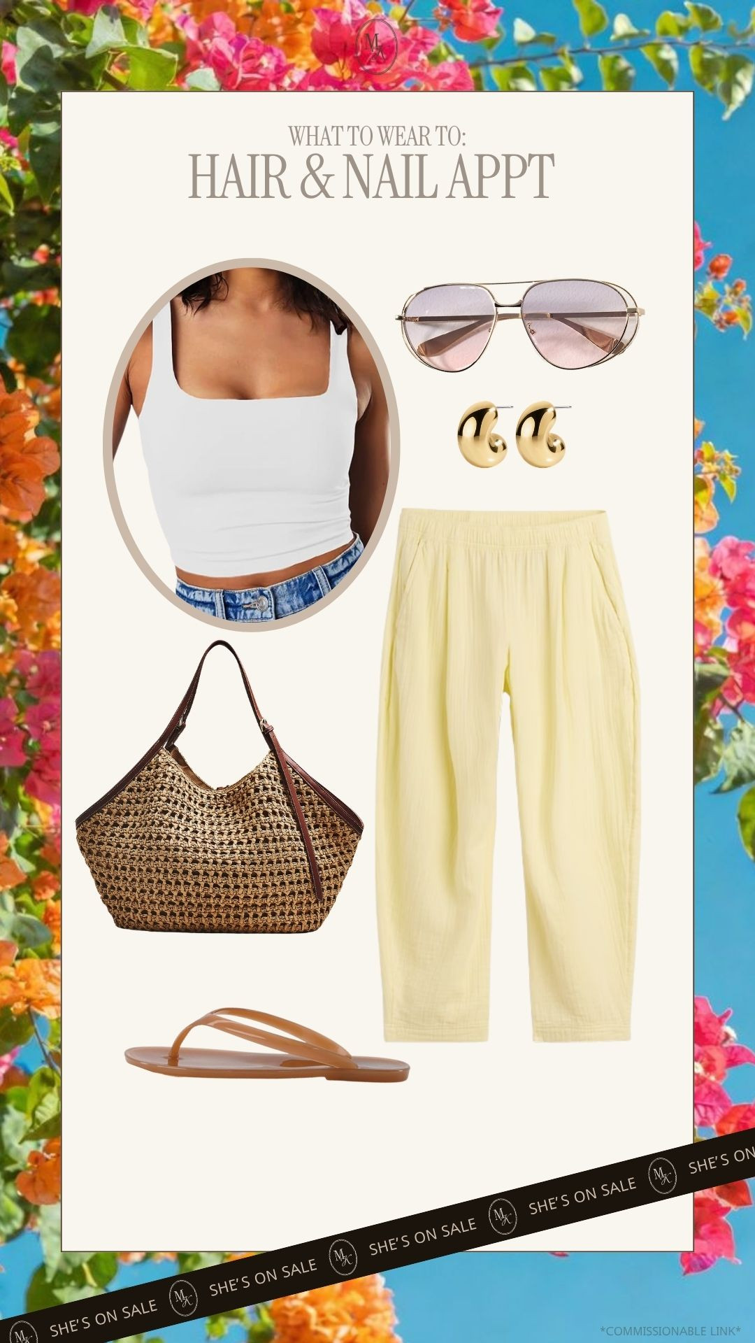 casual outfit, everyday outfit, ootd, gauze pants, barrel pants, woven bag, summer midsize, on the go easy outfit

#LTKOver40 #LTKMidsize #LTKTall
