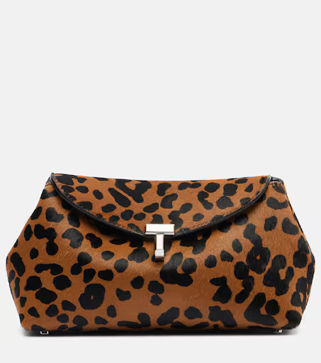 T-Lock Mini leopard-print calf hair clutch | Mytheresa (UK)
