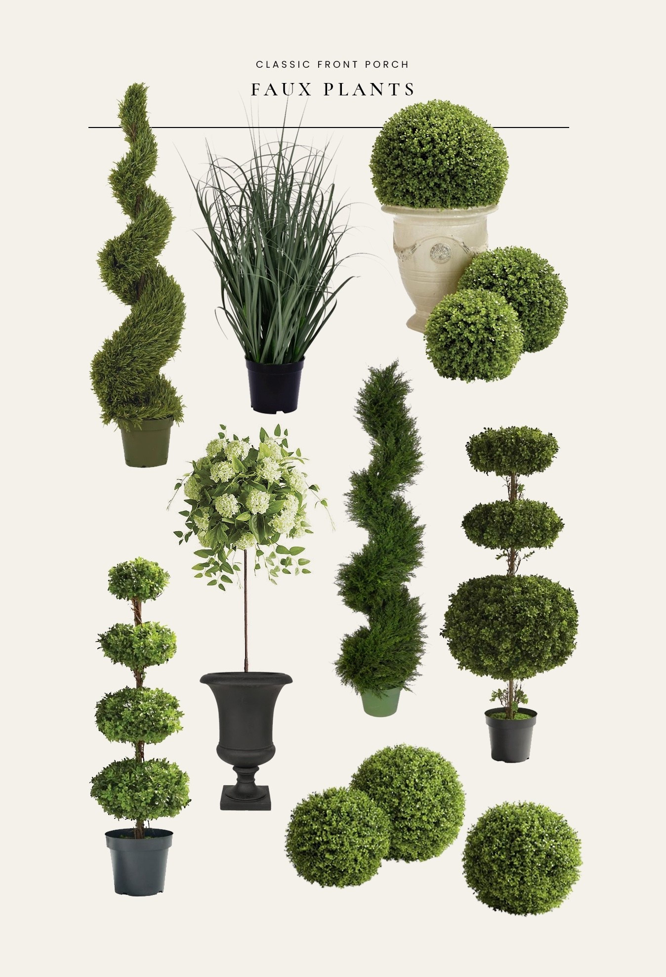 Maintenance free faux outdoor plants for your front porch - or to flank for your front door. 

#LTKSeasonal #LTKHome