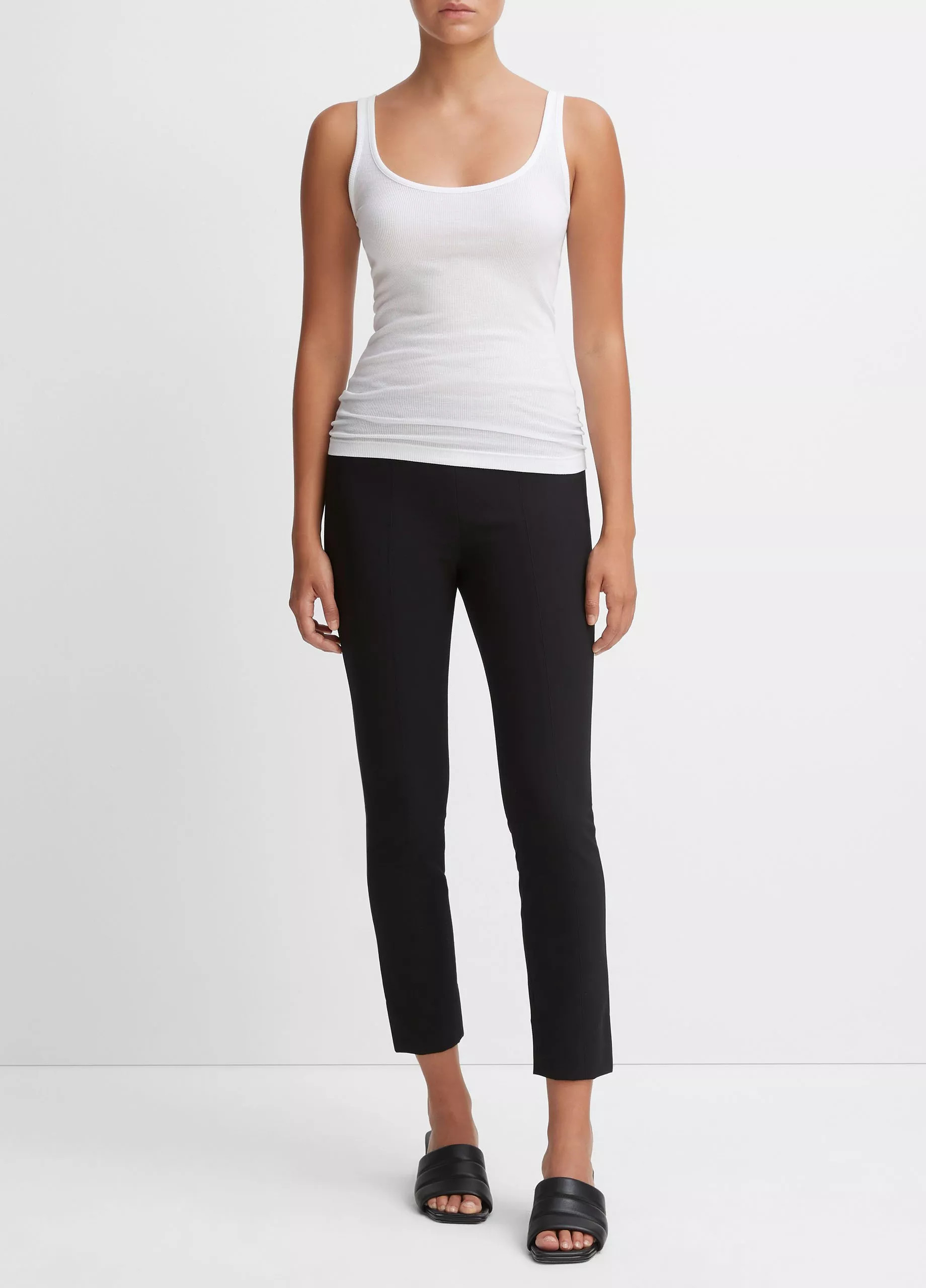 Bobbi High-Rise Stitch-Seam Ponte Legging | Vince LLC