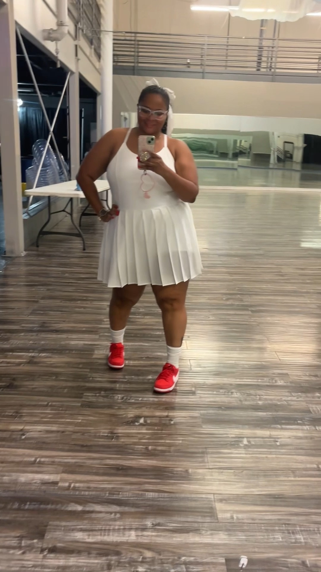 How cute is this tennis dress from #walmart Very #coquette vibes🤍🤍

#LTKActive #LTKOver40 #LTKPlusSize