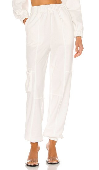 Michael Costello x REVOLVE Cargo Pocket Jogger in Ivory. - size L (also in XXS, XS, S, M, XL) | Revolve Clothing (Global)
