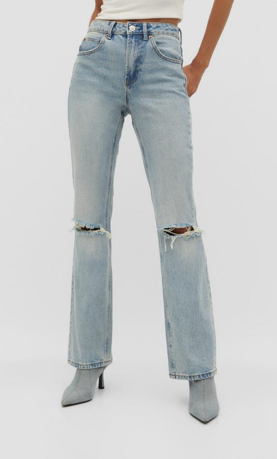 Jeans-Schlaghose im Vintagelook - Jeans für Damen | Stradivarius Deutschland | Stradivarius DE