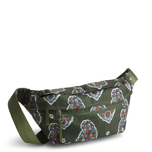 Vera Bradley Women's Ripstop Portnoy Belt Bag, Kew Gardens Green, One Size | Amazon (US)