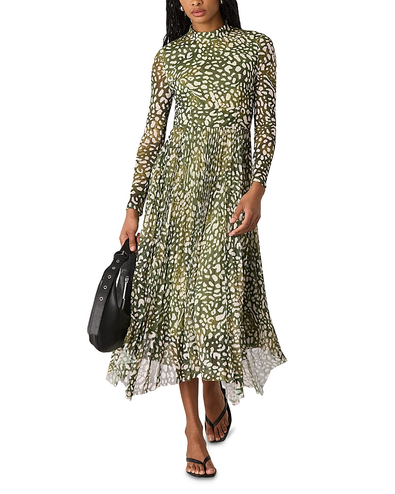 Whistles Animal Print Mesh Dress | Bloomingdale's (US)