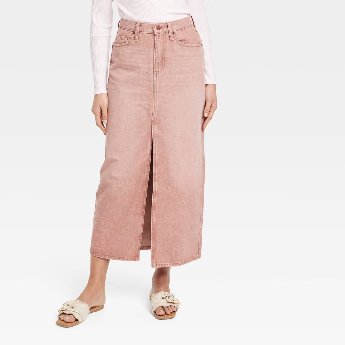 Women's Denim Maxi Skirt - Universal Thread™ | Target
