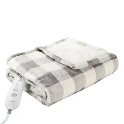 Brookstone® n-a-p® Heated Plush Throw | Bed Bath & Beyond | Bed Bath & Beyond