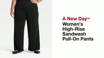 Women's High-Rise Sandwash Pull-On Pants - A New Day™ | Target