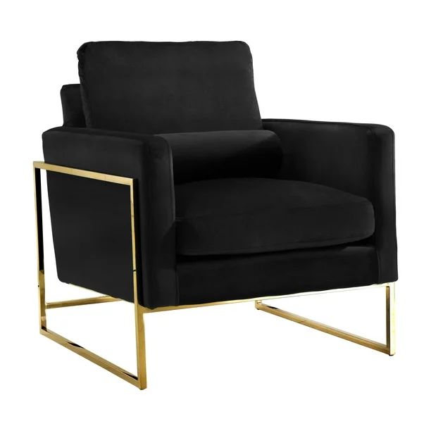 Meridian Furniture Inc Mila Upholstered Arm Chair - Walmart.com | Walmart (US)