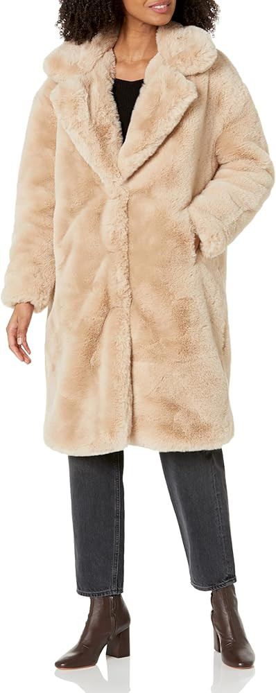 [BLANKNYC] womens Faux Fur Long Coat | Amazon (US)