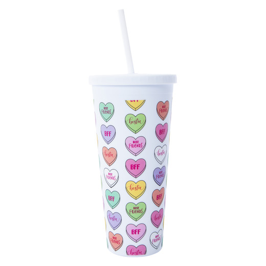 Candy Hearts Valentine's Day Tumbler 24oz | Five Below