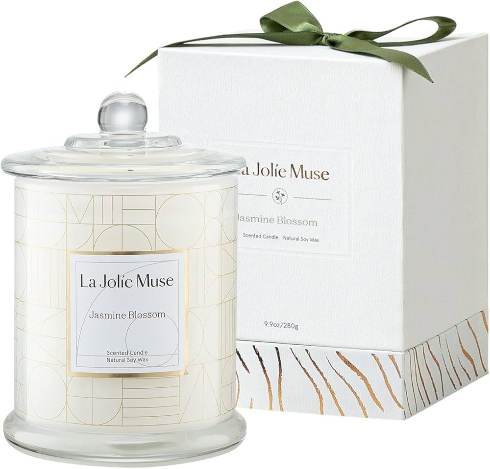 LA JOLIE MUSE Candles Gifts for Women, Candles for Women with Gift Box, Jasmine Scented Candle, C... | Amazon (US)