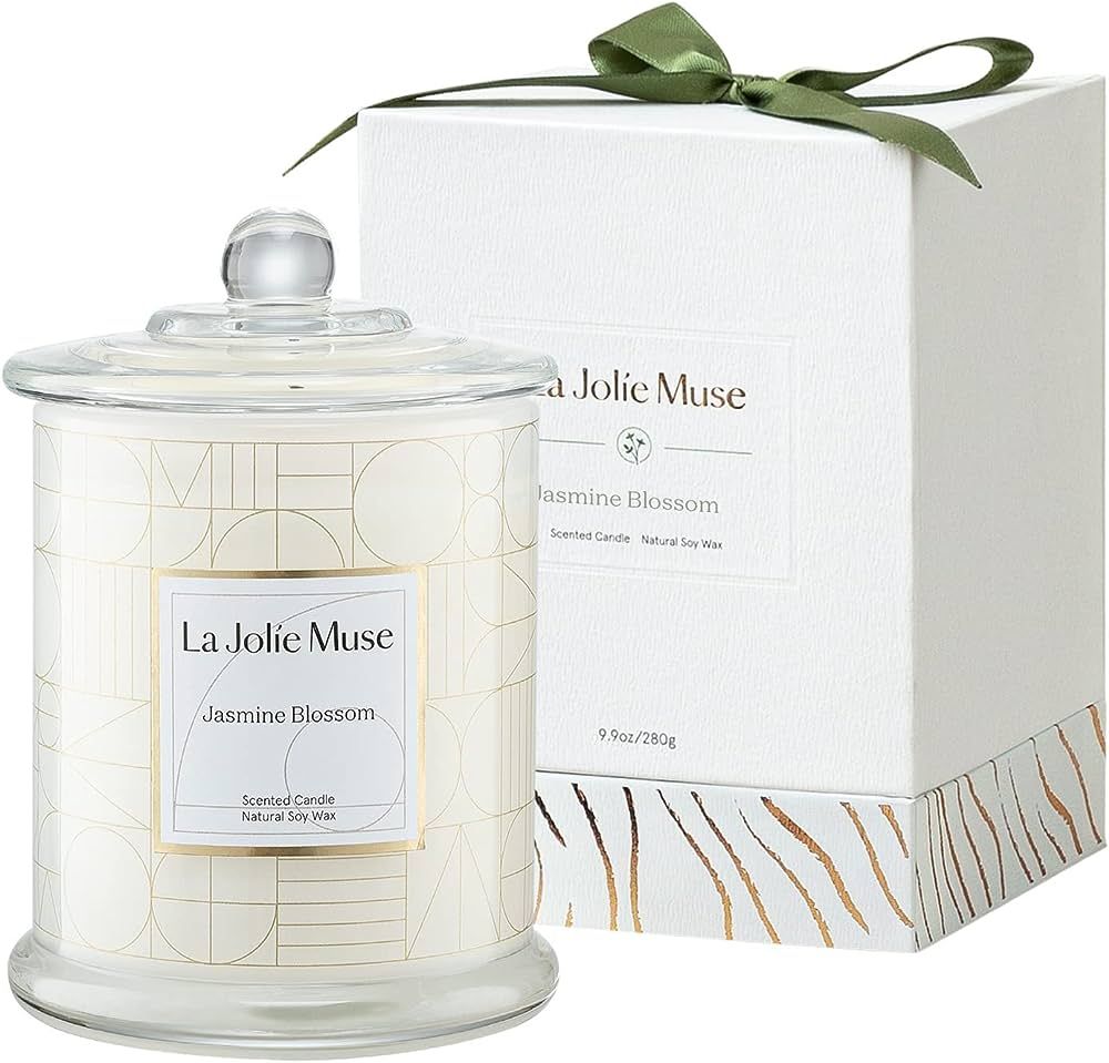 LA JOLIE MUSE Candles Gifts for Women, Candles for Women with Gift Box, Jasmine Scented Candle, C... | Amazon (US)