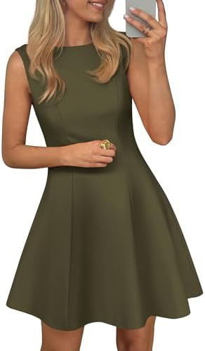 PRETTYGARDEN Cocktail Dresses for Women 2026 Summer Formal Boat Neck A Line Spring Elegant Gradua... | Amazon (US)