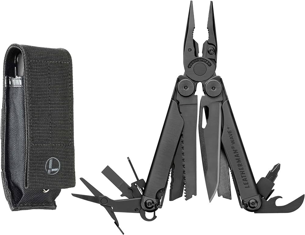 LEATHERMAN, Wave Plus Multitool with Premium Replaceable Wire Cutters, Spring-Action Scissors and... | Amazon (US)