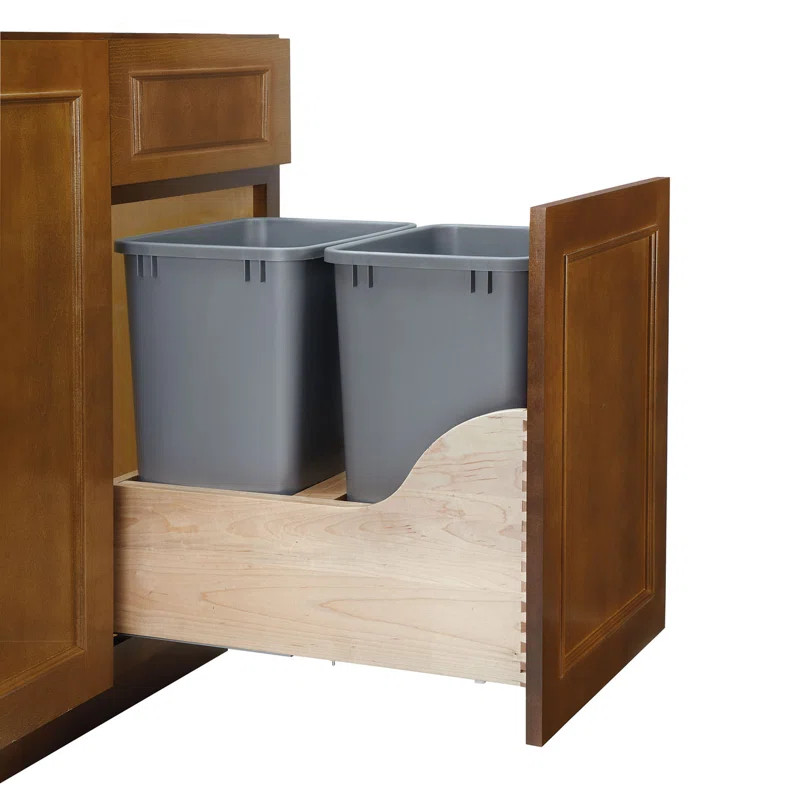 Rev-A-Shelf Pullout Trash Can with Soft-close Slides | Wayfair North America