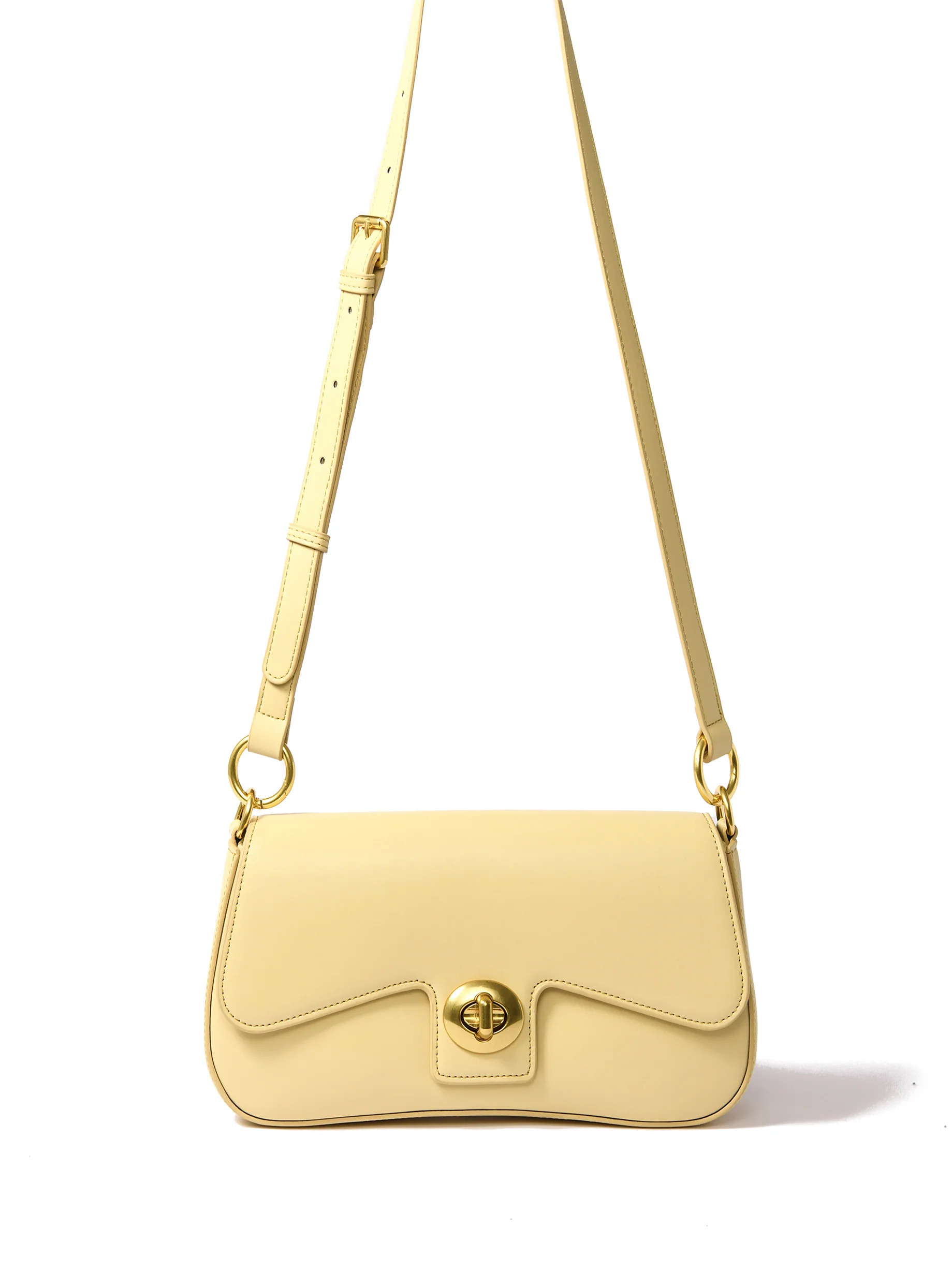 Jacqueline Leather Bag, Yellow | Bob Ore Blue Collection