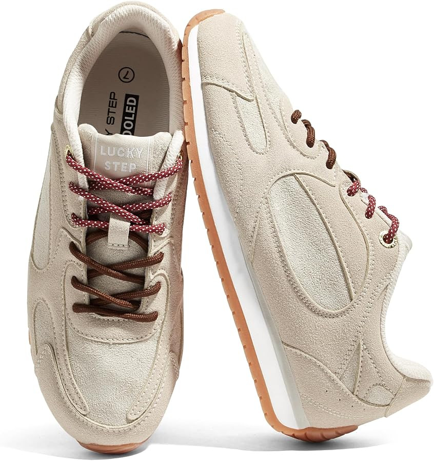 LUCKY STEP Women's Retro Fashion Sneakers | Amazon (US)