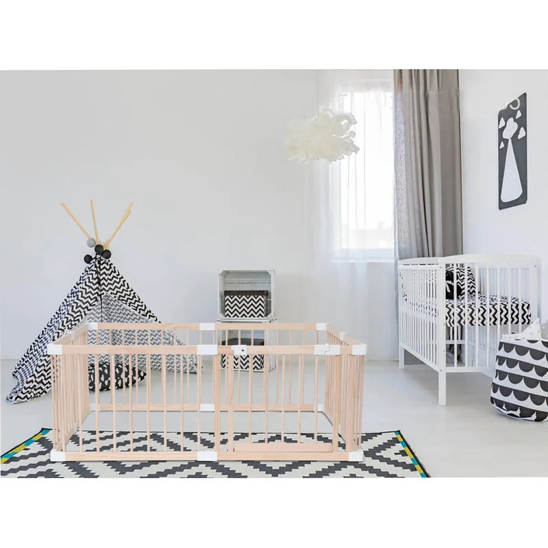 Baby Wooden Playpen In White | Wayfair North America