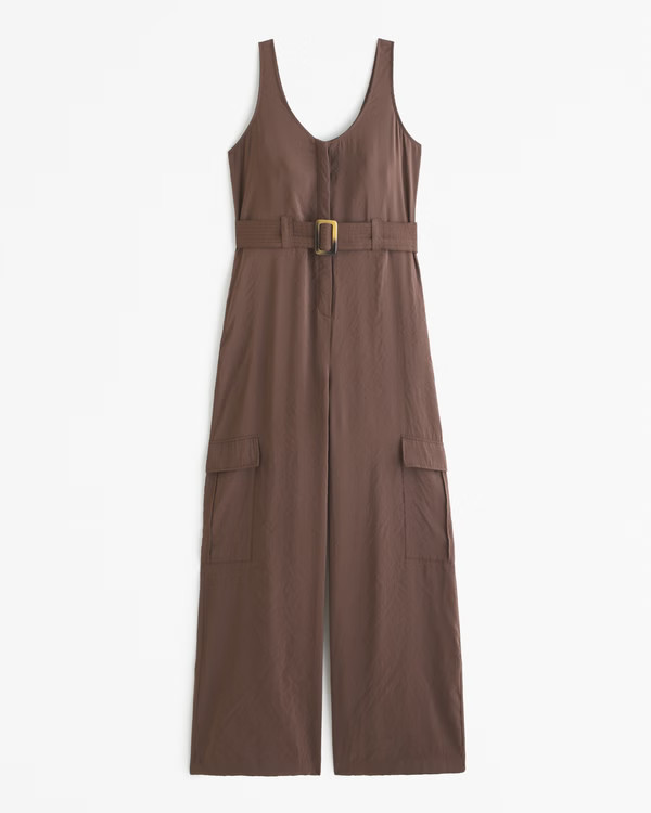 Draped Utility Jumpsuit | Abercrombie & Fitch (US)
