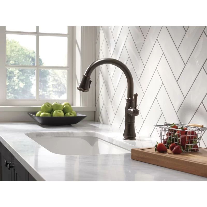 9197-RB-DST Cassidy Pull Down Touch Single Handle Kitchen Faucet with MagnaTite® Docking | Wayfair North America