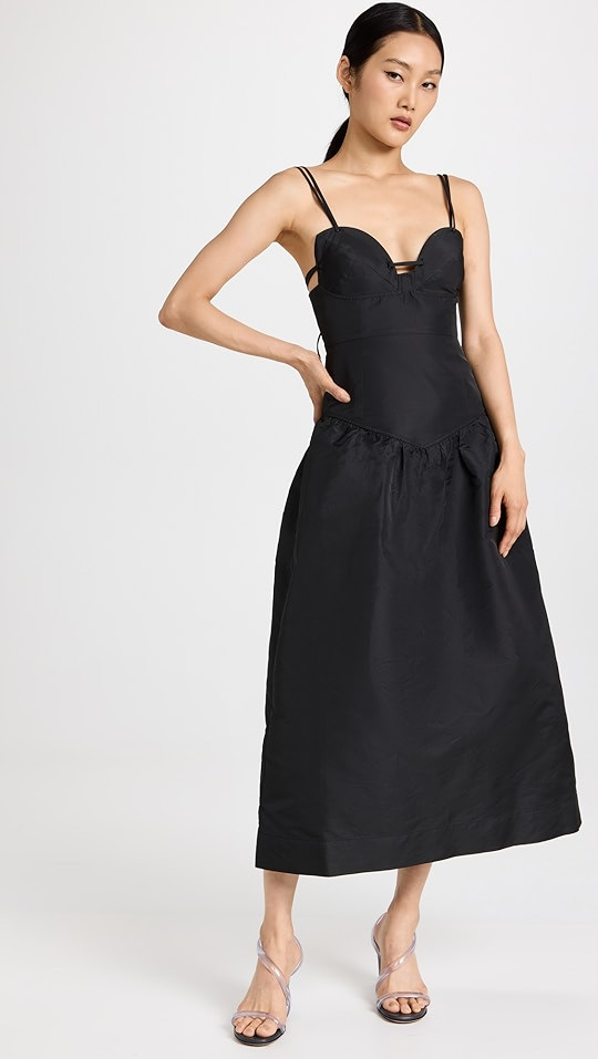 Strappy Taffeta Dress | Shopbop