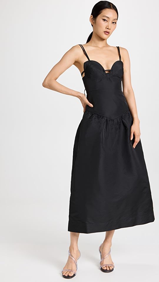 GANNI Strappy Taffeta Dress | SHOPBOP | Shopbop