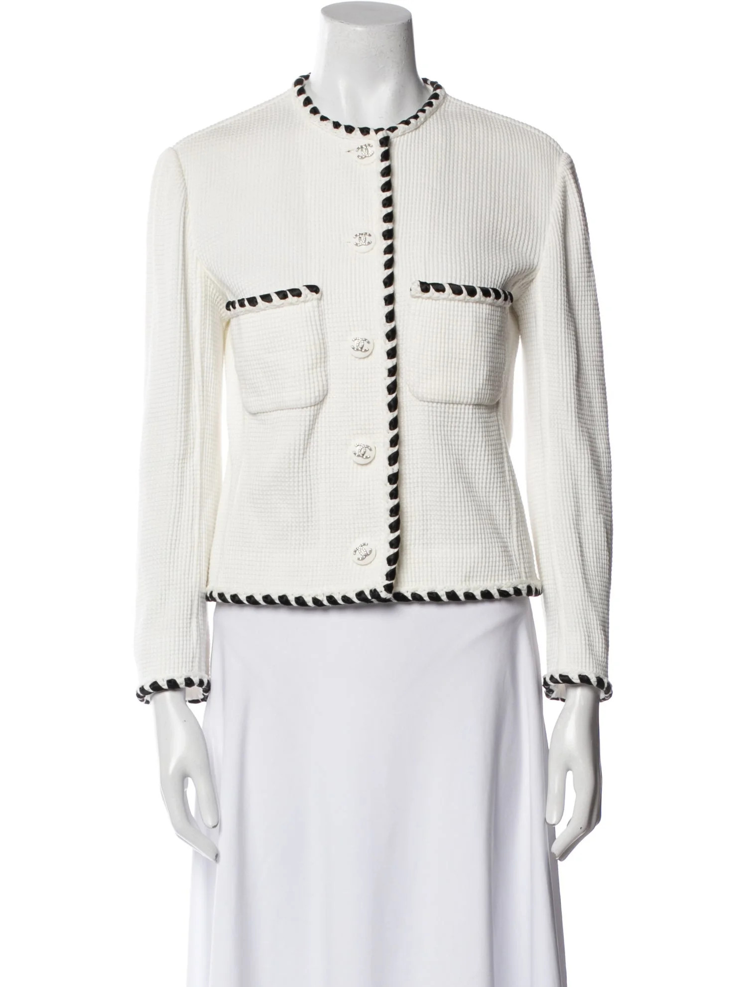 Chanel 2021 Evening Jacket - White Jackets, Clothing - CHA1368481 | The RealReal | The RealReal
