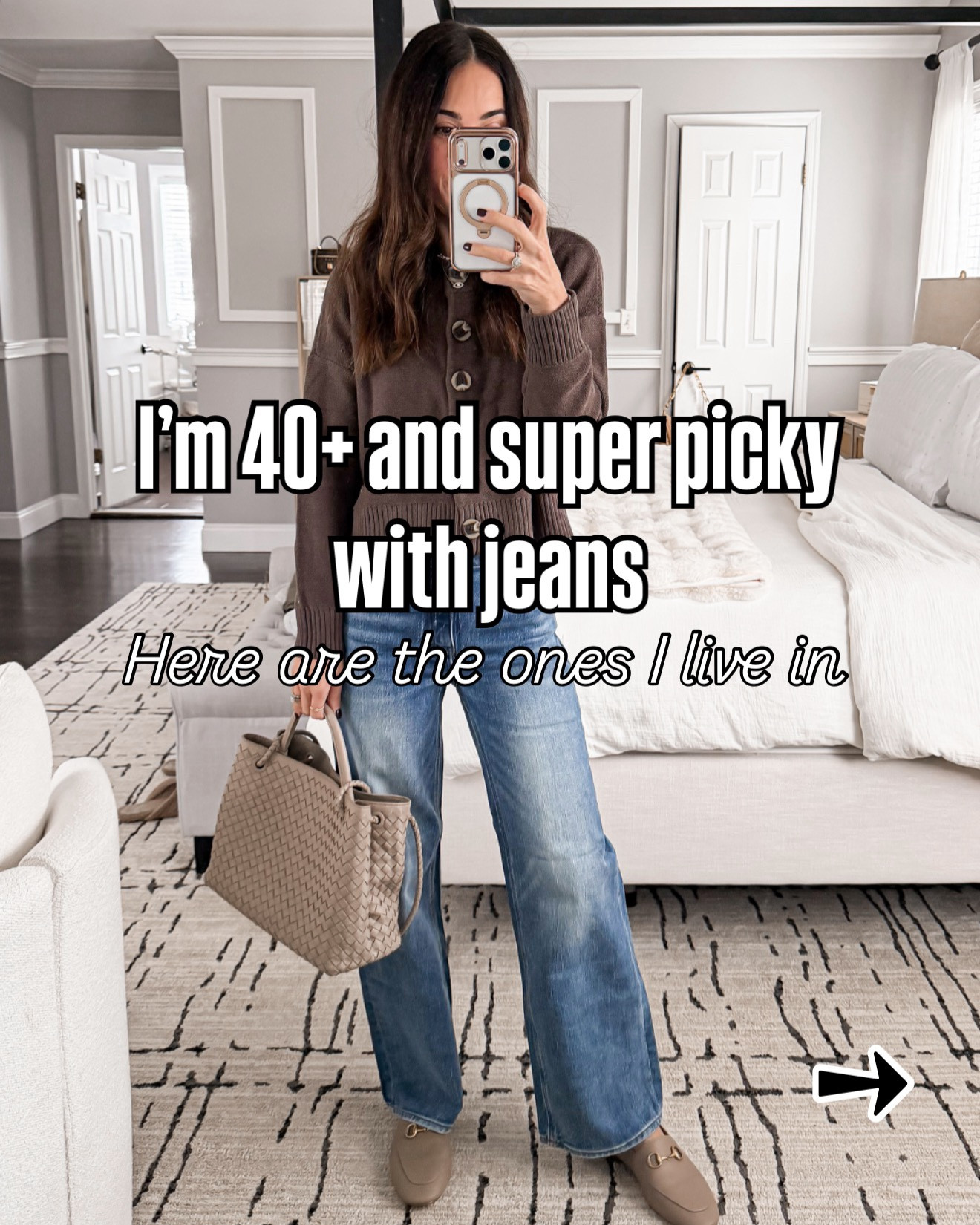 💬 “FAVS” for all the links ⬇️
I’m 40+ and very picky with jeans…
These are the ones I actually wear on repeat 👖

From perfect straight legs, comfy stretch pairs, flattering barrel styles, and the best chocolate brown denim — this is my real-life jeans lineup.
🔗

#LTKdayinmylife #LTKmomlife #LTKOver40