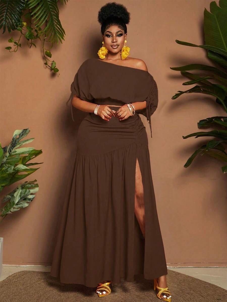Maweii Plus size women beach resort casual asymmetrical top and skirt. #ltkstyletip #ad

#LTKootd #LTKOver40 #LTKPlusSize