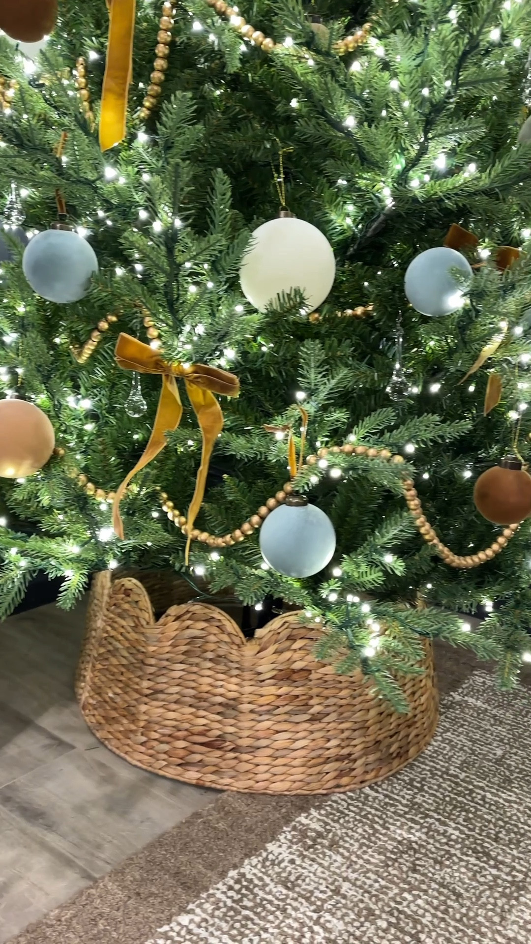 Our scalloped rattan tree skirt is 40% off today at target! 

#LTKSaleAlert #LTKHoliday #LTKStyleTip