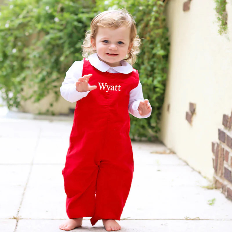 Red Corduroy Longall | Classic Whimsy