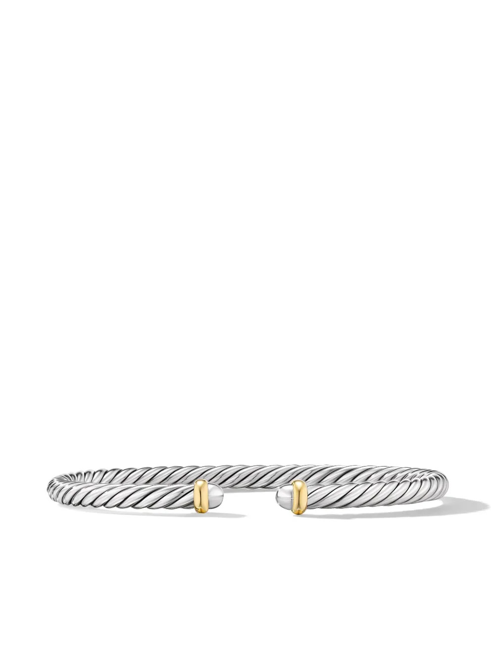 David Yurman Sterling Silver Modern Cable Cuff Bracelet | Silver | FARFETCH | Farfetch Global