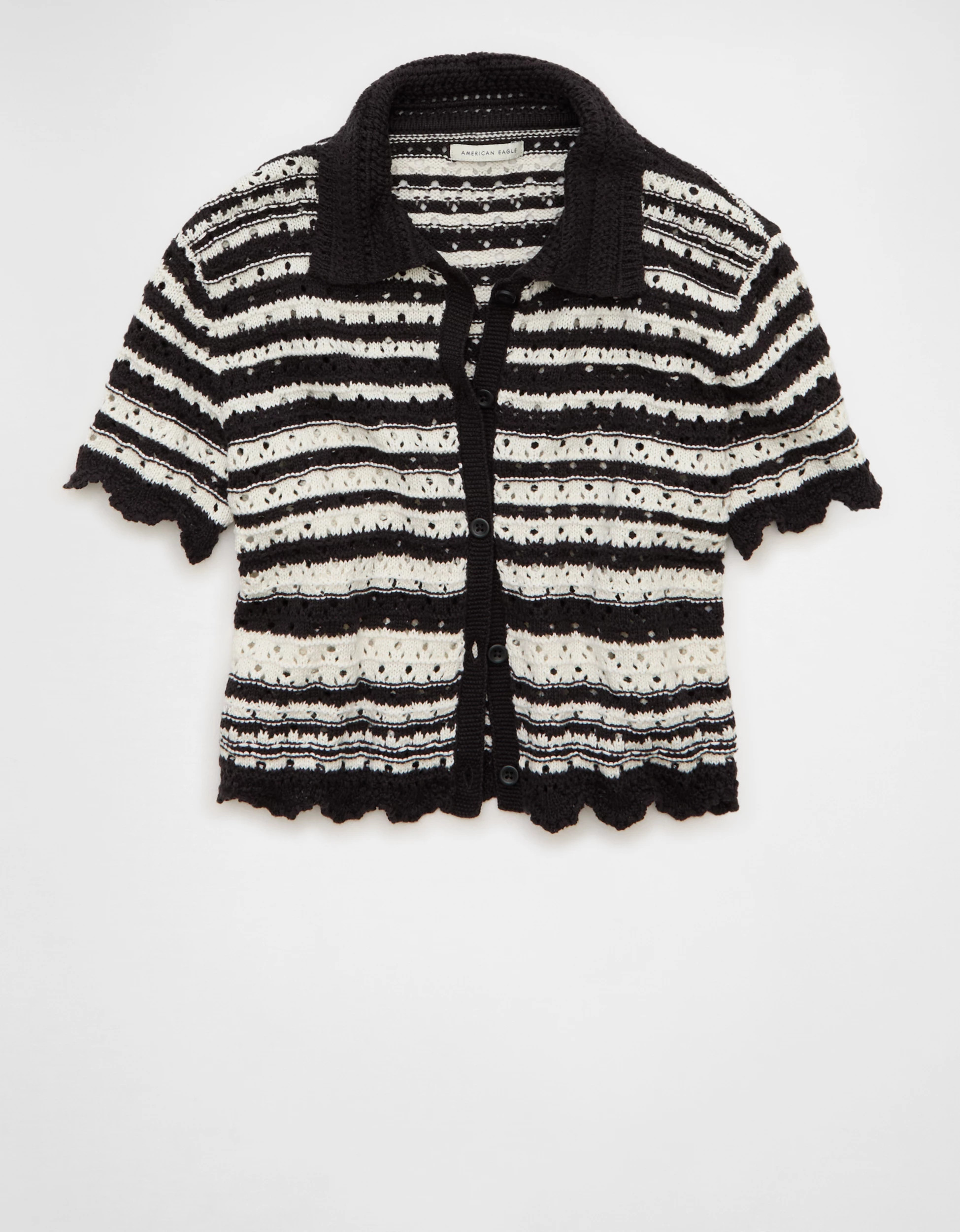 AE Button-Up Sweater Polo | American Eagle Outfitters (US & CA)