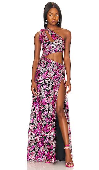 Lovers + Friends Elysian Gown in Mariposa Multi | Revolve Clothing (Global)