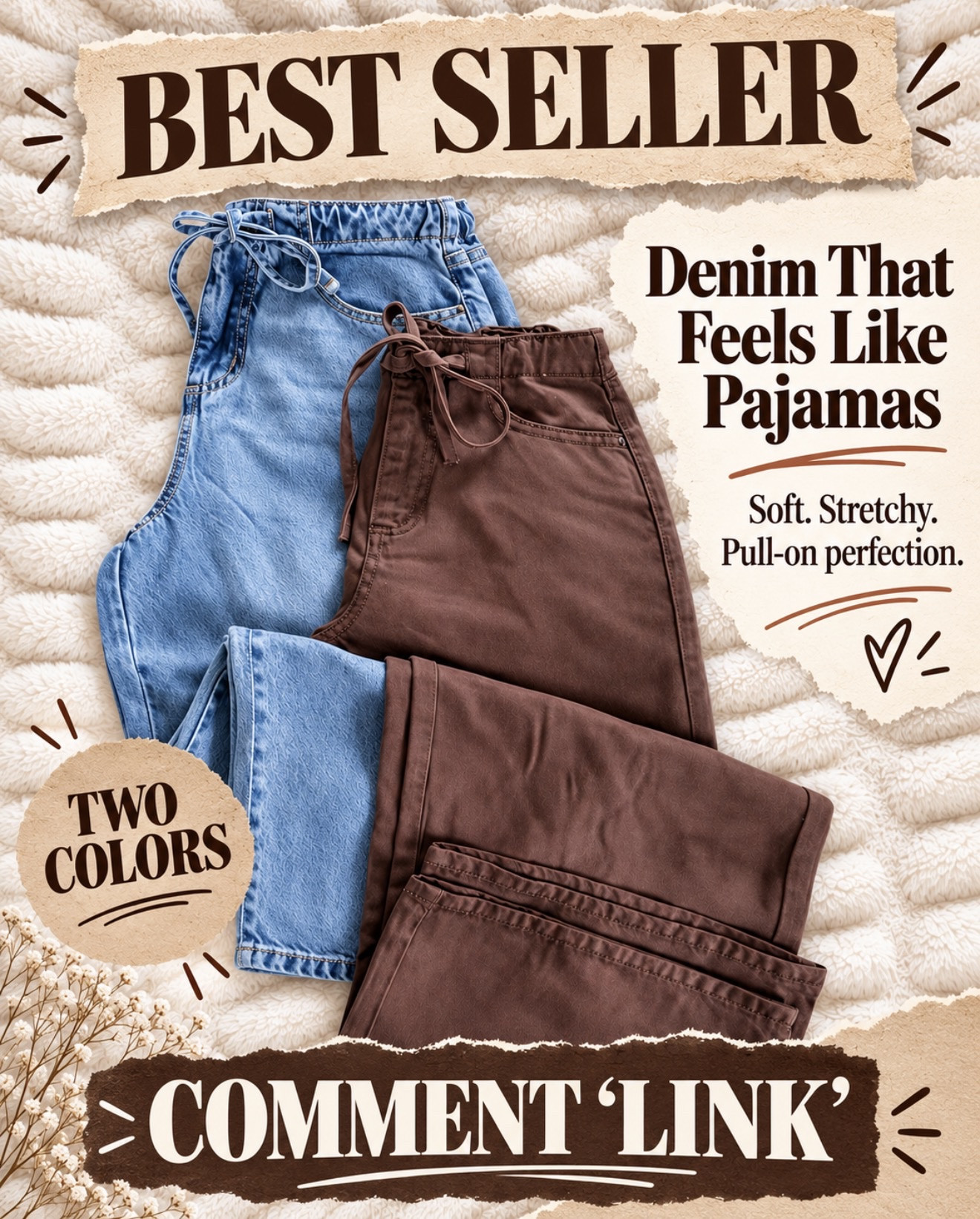 Denim that feels like pajamas—YES, PLEASE! These are soft, stretchy, pull-on, and somehow still look like real jeans. Plus, they come in blue and the prettiest chocolate brown!

#LTKOver40 #LTKootd #LTKmomlife