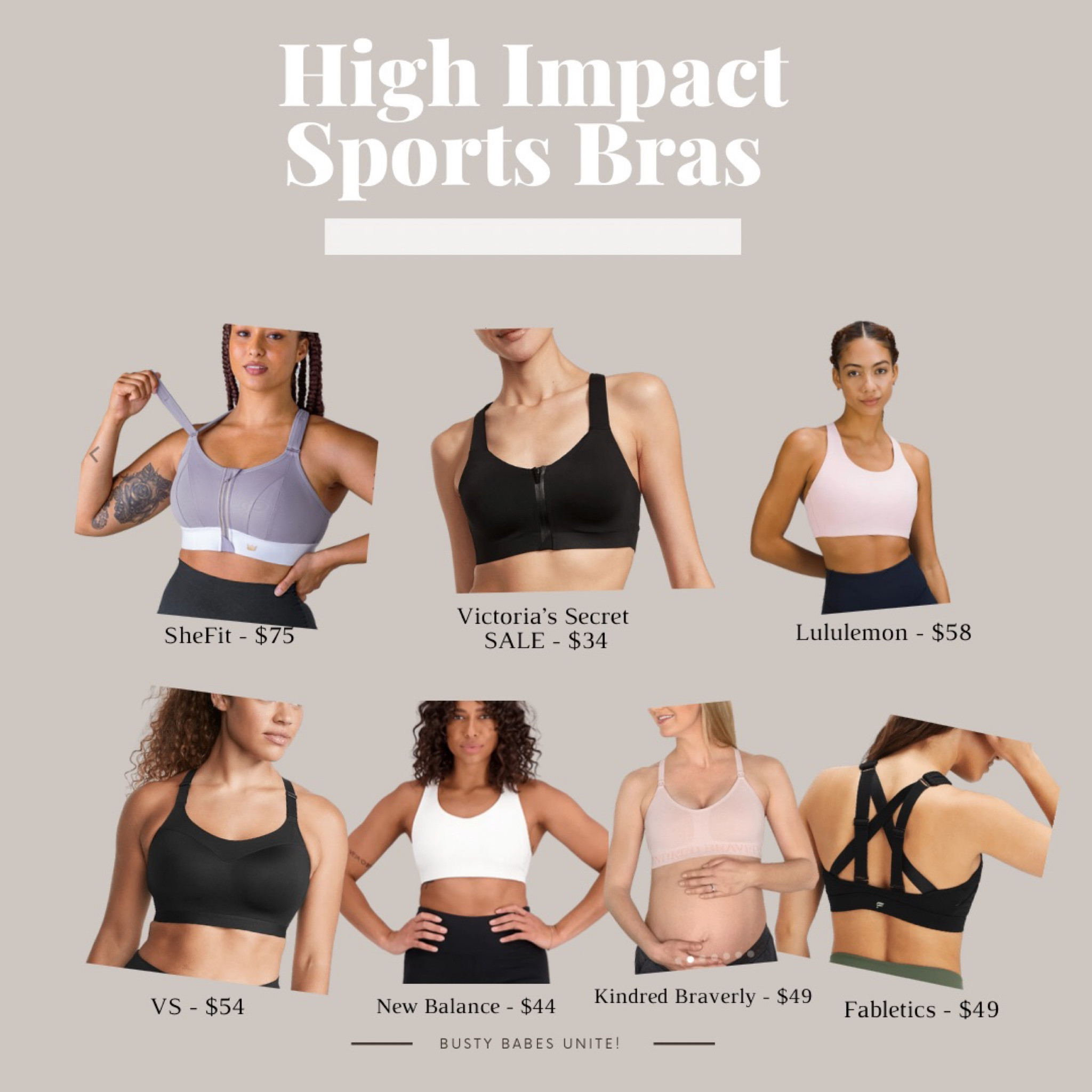 Belle High Impact Sports Bra