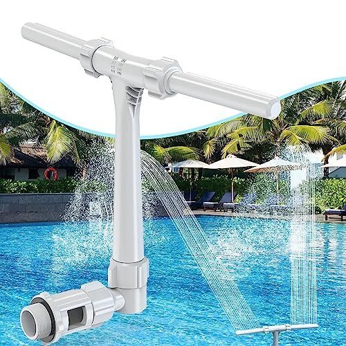 [Patent Pending] 2025 Upgrade Pool Fountain - Dual Spray Water Fountains for Above Ground/Inground Pools, 2-in-1 Adjustable Waterfall Pool Sprinkler Fountain | Amazon (US)
