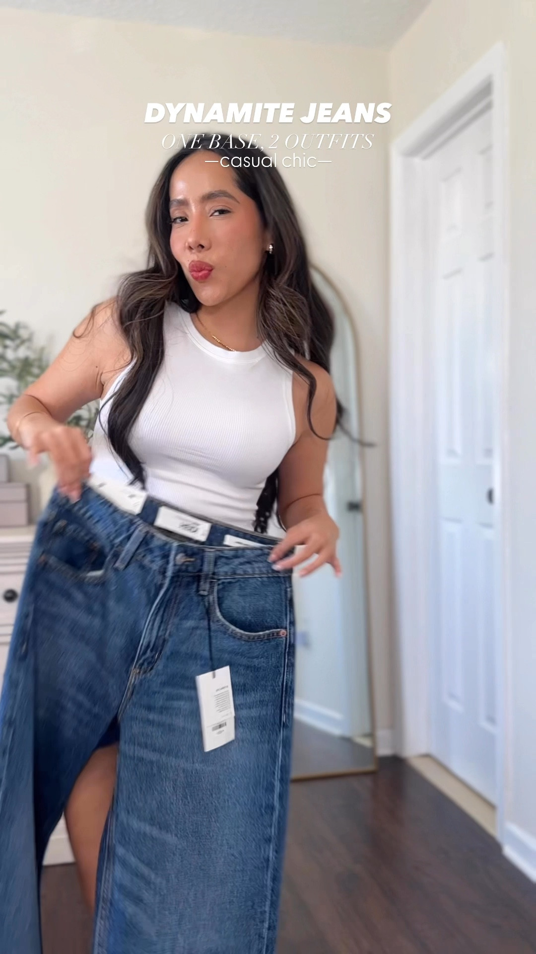 Favorite dynamite jeans: One base, 2 outfits #casualchic #weekendoutfit 

#LTKStyleTip #LTKWatchNow #LTKFindsUnder50