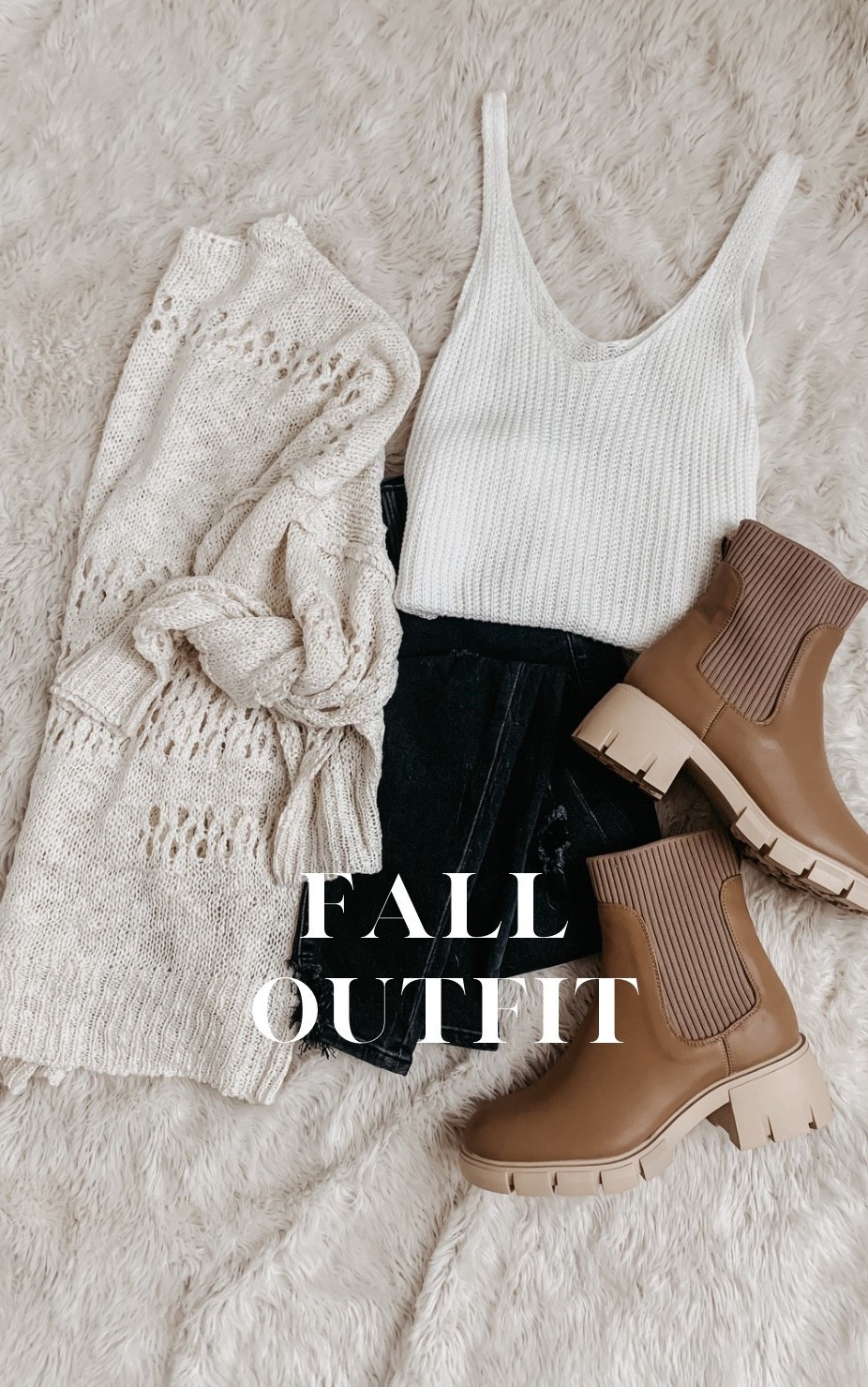 Fall Outfit 🍂 

Cardigan
Jeans 
Tank 
Boots 🤎

#LTKStyleTip #LTKSeasonal #LTKFindsUnder100
