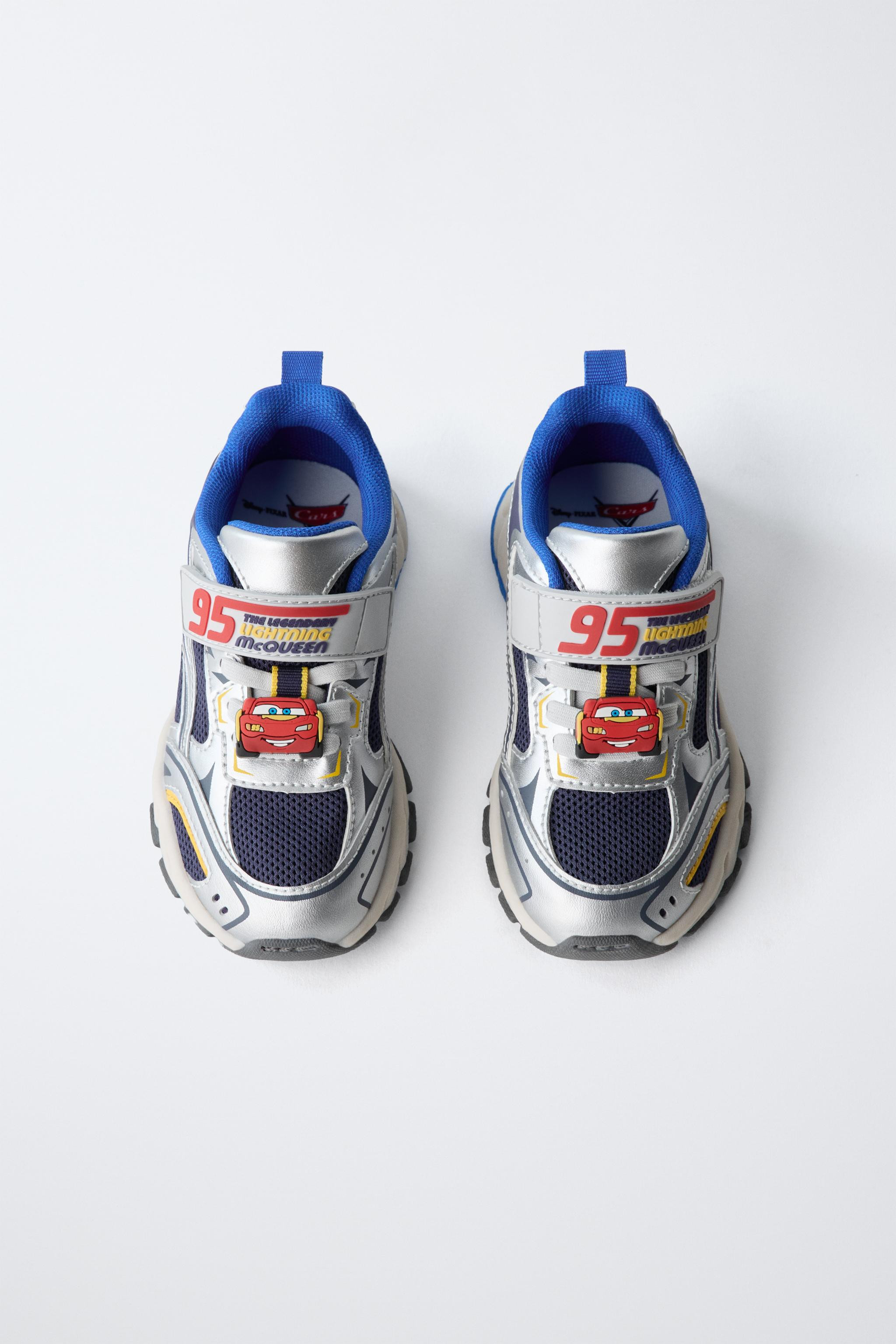 CARS LIGHTNING MCQUEEN \u00a9 DISNEY sneakers with a mesh design, a combination of pieces, and co... | Zara US