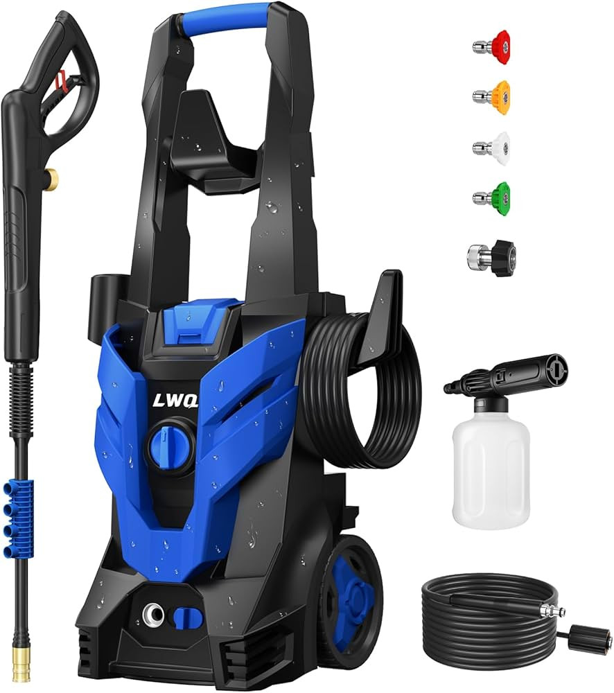 Electric Pressure Washer, 4200 PSI 2.5 GPM Power Washer with 4 Quick Connect Nozzles, High Pressu... | Amazon (US)