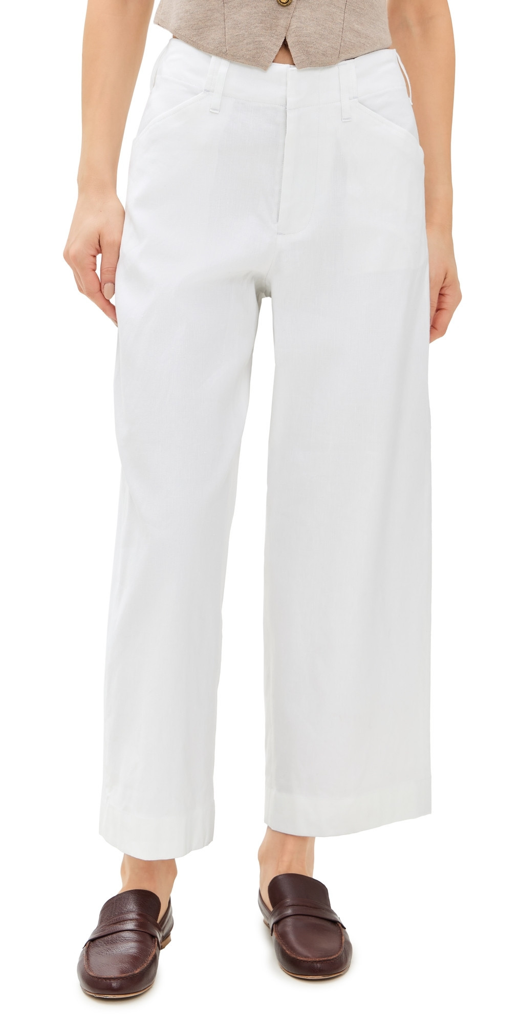 rag & bone Banks Linen Pants White 16 | Shopbop