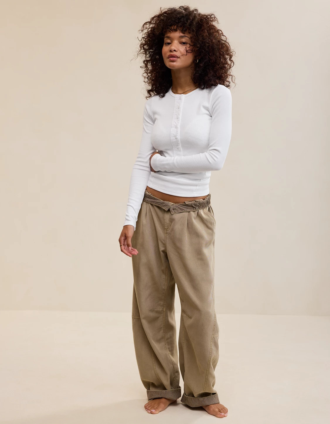 Aerie Essential Henley Layering T-Shirt | American Eagle Outfitters (US & CA)