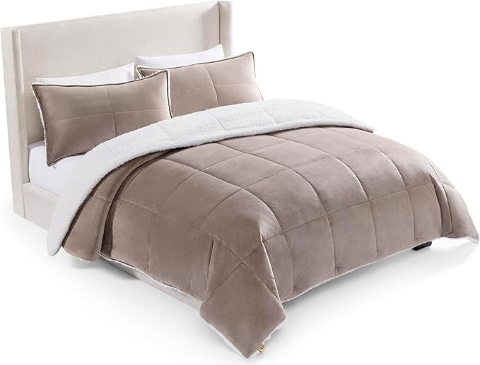 UGG Blissful Comforter Set with 2 Pillow Shams, Warm Winter Bedding, Fluffy Reversible Down Alter... | Amazon (US)